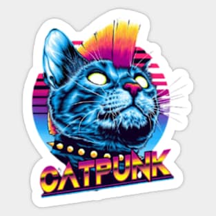 cat punk Sticker